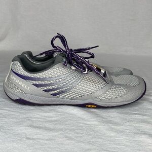 MERRELL PACE GLOVE 3 light grey parachute purple SIZE 8 VIBRAM soles
